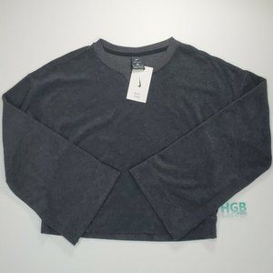 Nike Yoga Sweatshirt Women's Training Athletic Sport Size XS Grey CU5531-032